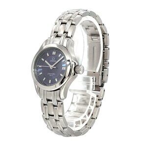 OMEGA Seamaster 120 Date 2581 82 Quartz Blue Dial Ladies Watch 90265042